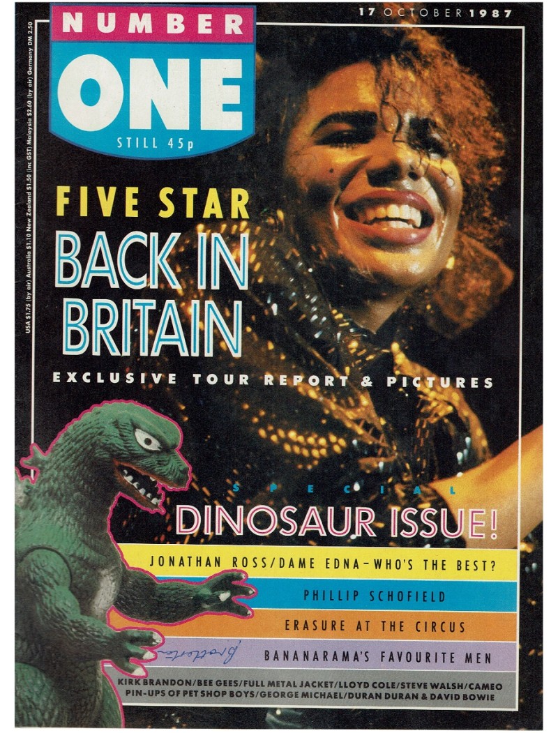 Number One Magazine 1987 17th October 1987 Five Star Bananarama