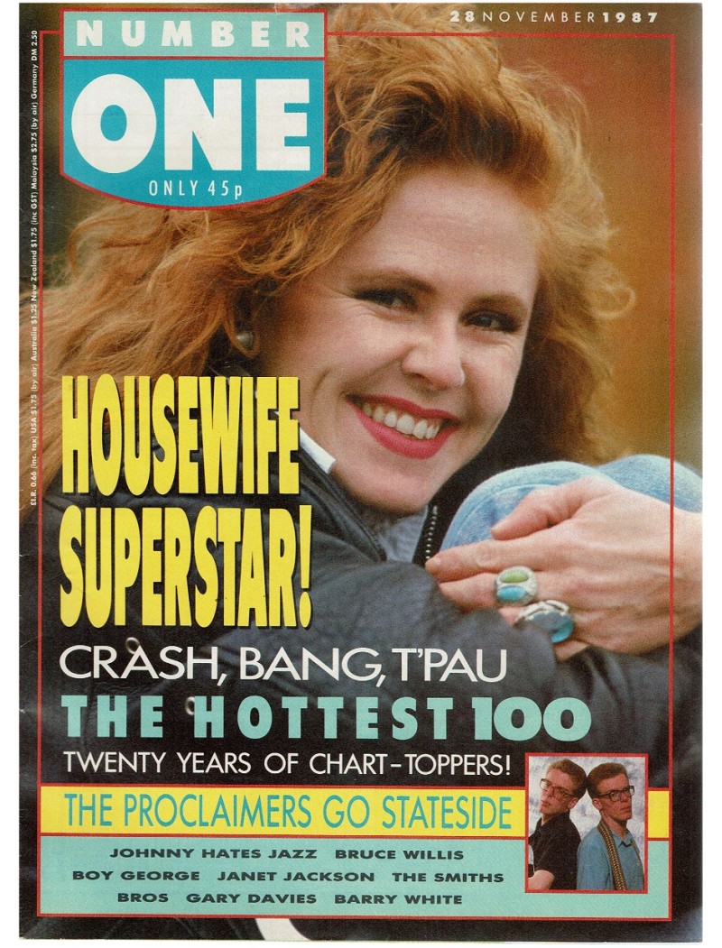 Number One Magazine 28th November 1987 Boy George Carol Decker