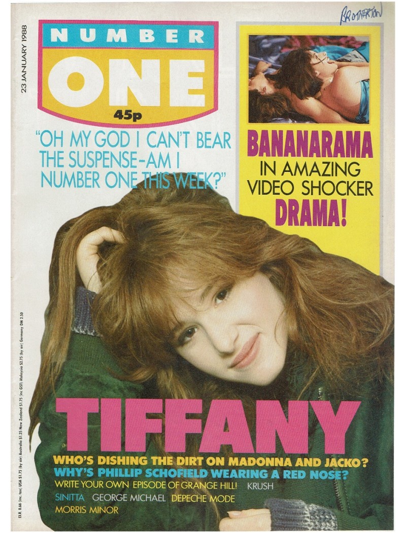 Number One Magazine 23rd January 1988 Bananarama Tiffany Number One Magazine 23rd January 1988 Bananarama Tiffany