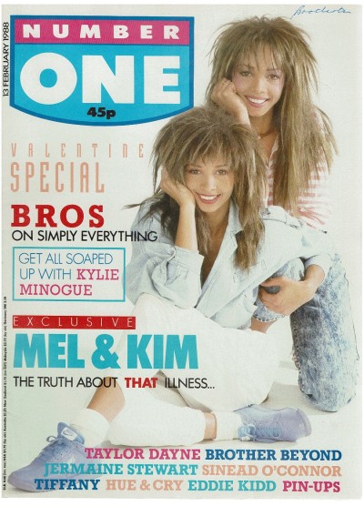 Number One Magazine 13th February 1988 Mel & Kim Kylie Minogue