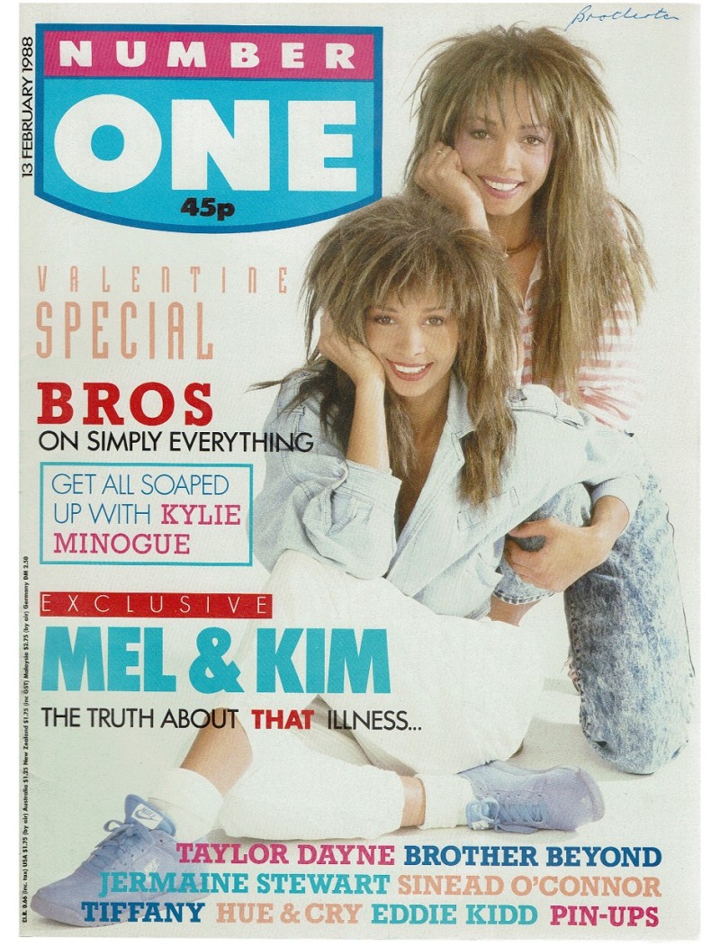 Number One Magazine 1988 13th February 1988 Mel & Kim Kylie Minogue