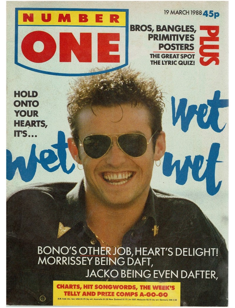 Number One Magazine 1988 19th March 1988 Wet Wet Wet Michael Jackson