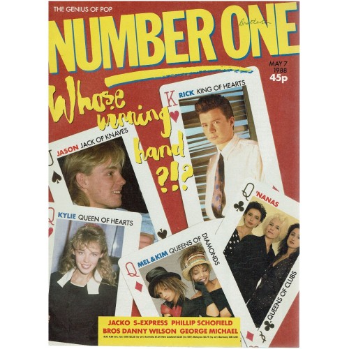 Number One Magazine 1988 7th May 1988 George Michael Michael Jackson 