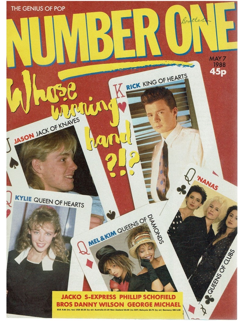 Number One Magazine 7th May 1988 George Michael Michael Jackson 