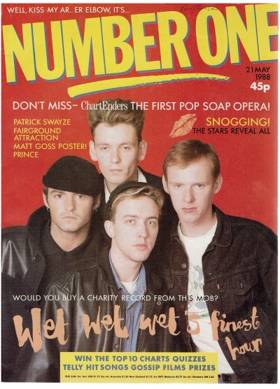 Number One Magazine 21st May 1988 Patrick Swayze Prince
