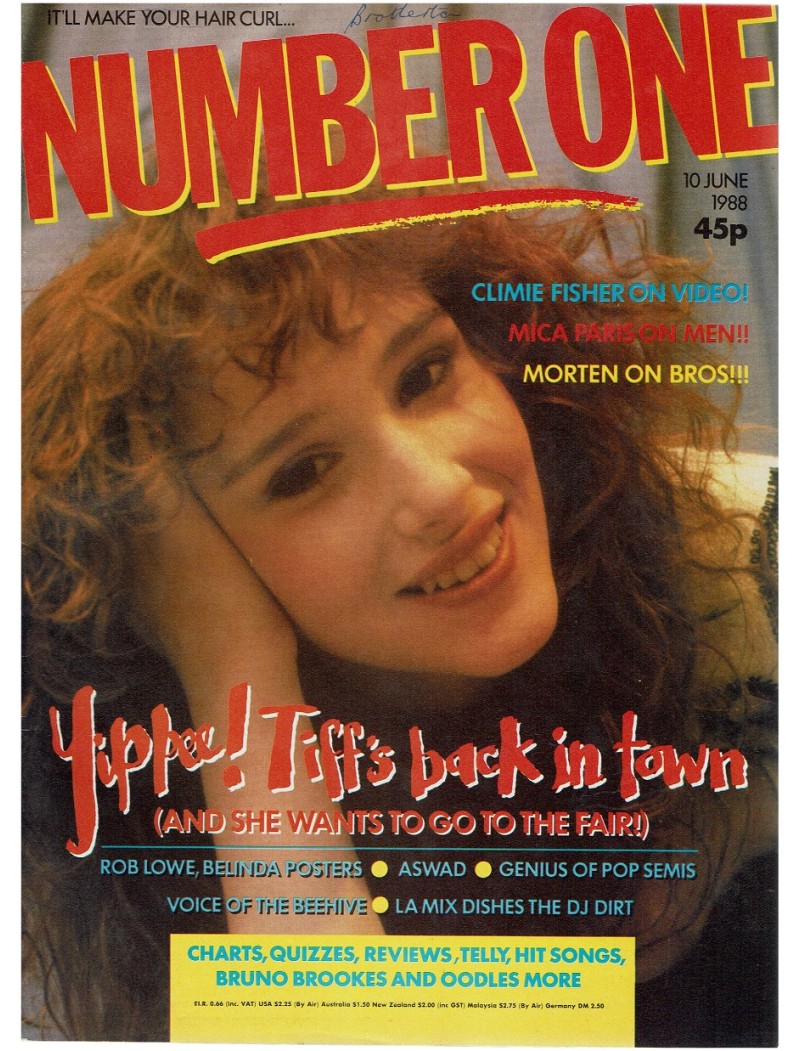 Number One Magazine 1988 10th June 1988 Tiffany Morten Harket