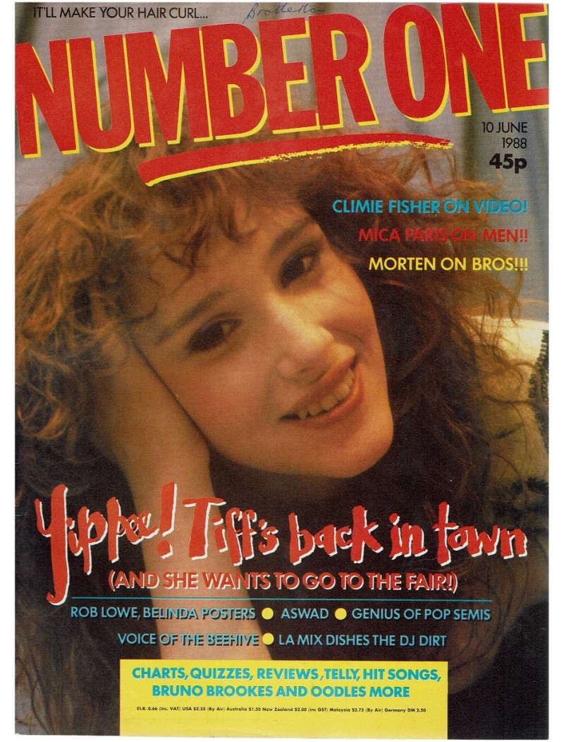 Number One Magazine 10th June 1988 Tiffany Morten Harket