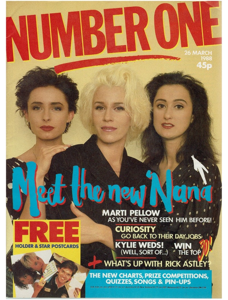Number One Magazine 26th March 1988 Whitney Houston Bananarama 