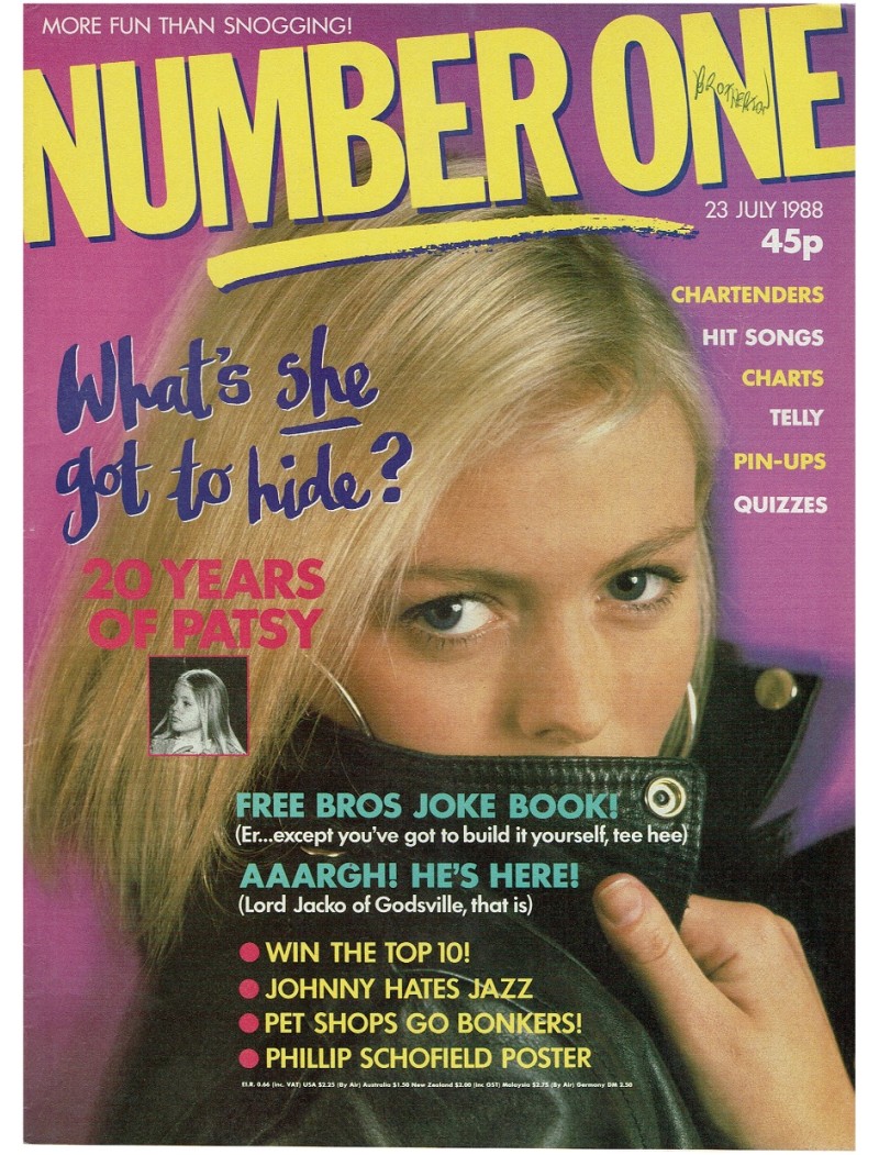 Number One Magazine 1988 23rd July 1988 Patsy Kensit Pet Shop Boys