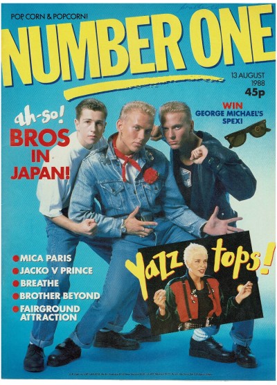 Number One Magazine 13th August 1988 Bros Michael Jackson 