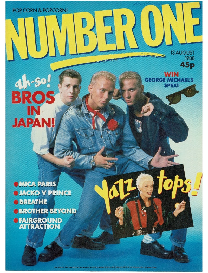 Number One Magazine 1988 13th August 1988 Bros Michael Jackson 