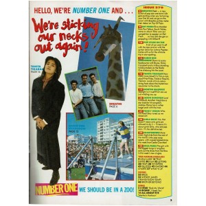 Number One Magazine 1988 20th August 1988 Jason Donovan Five Star