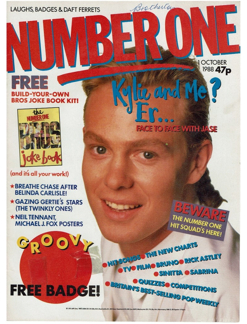 Number One Magazine 1988 1st October 1988 Rick Astley Jason Donovan