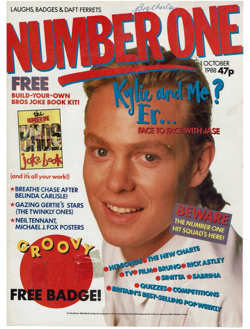 Number One Magazine 1st October 1988 Rick Astley Jason Donovan