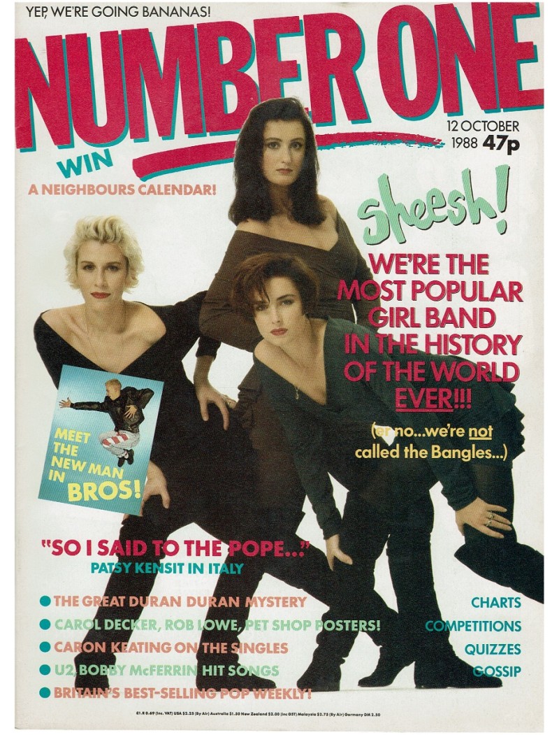 Number One Magazine 12th October 1988 Bananarama Duran Duran