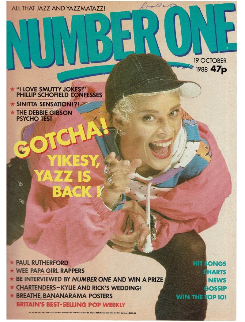 Number One Magazine 19th October 1988 Debbie Gibson Yazz 