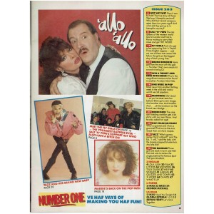 Number One Magazine 16th November 1988 Wet Wet Wet Madonna