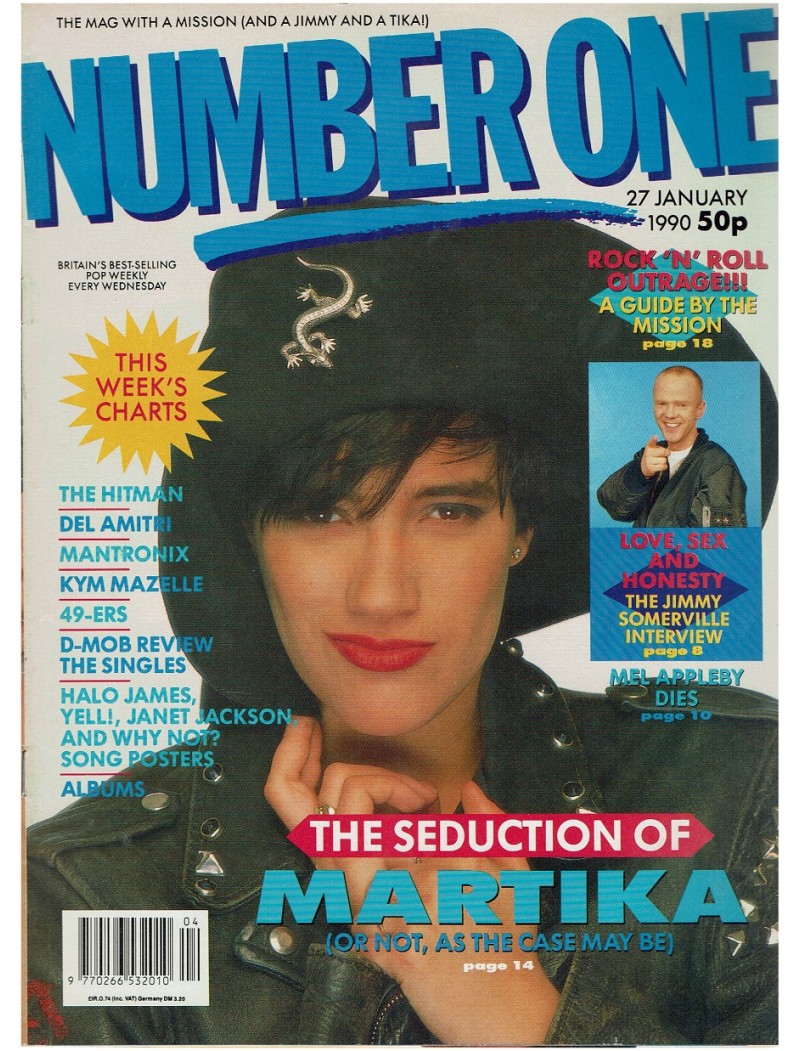Number One Magazine 27th January 1990 Martika Janet Jackson 