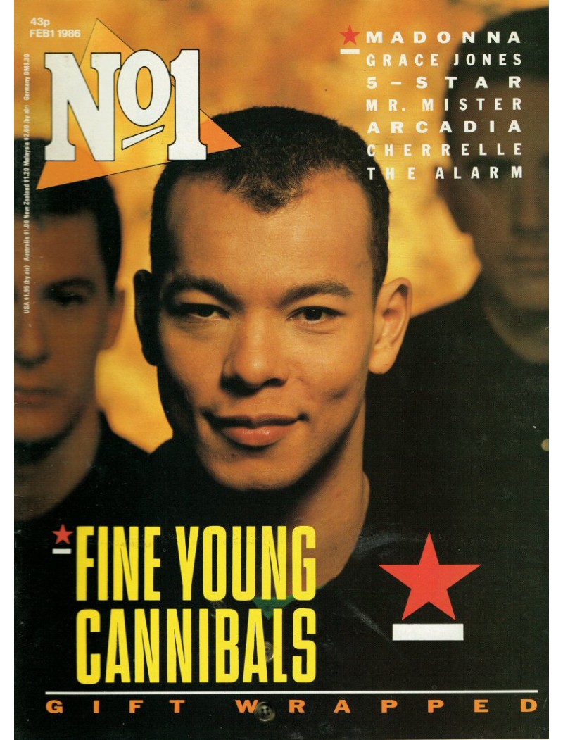 Number One Magazine - 1986 01/02/86 Fine Young Cannibals