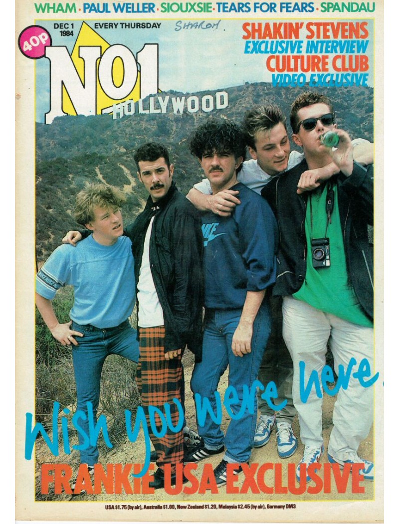 Number One Magazine - 1984 01/12/84 Frankie Goes to Hollywood Number One Magazine - 1984 01/12/84 Frankie Goes to Hollywood