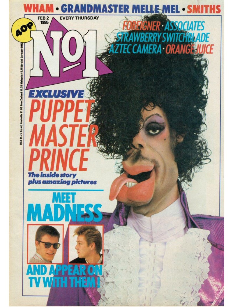 Number One Magazine - 1985 02/02/85 Prince