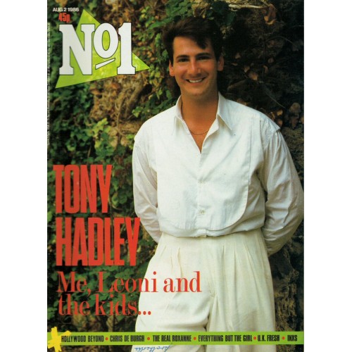Number One Magazine 1986 2nd August 1986 Tony Hadley UB40 Chris De Burgh INXS 