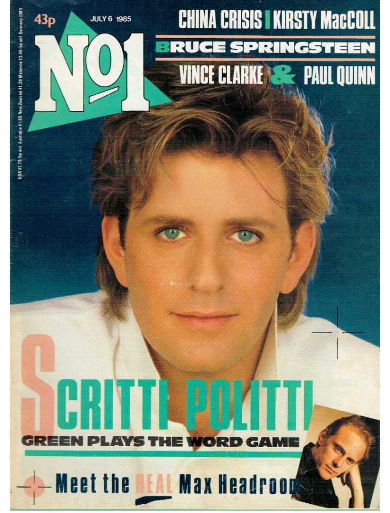 Number One Magazine - 1985 06/07/85 Scritti Politti