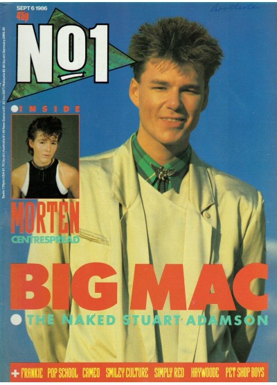 Number One Magazine - 1986 06/09/86 Stuart Adamson