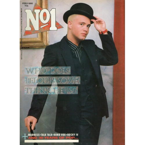 Number One Magazine 1986 8th February 1986 Belouis Some Bono Talk Talk Suggs