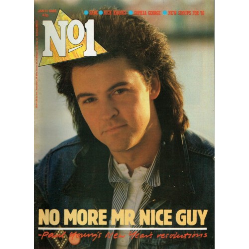 Number One Magazine 1986 11th January 1986 Paul Young Sade Nick Rhodes