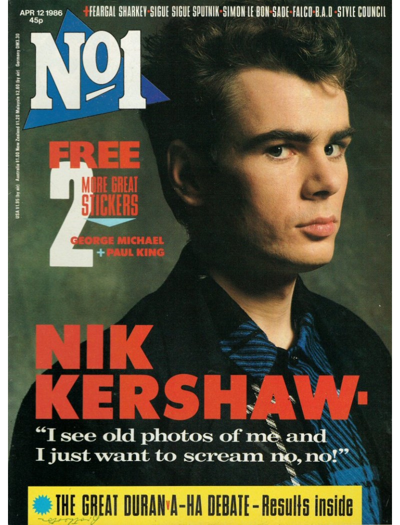 Number One Magazine - 1986 12/04/86 Nik Kershaw Number One Magazine - 1986 12/04/86 Nik Kershaw