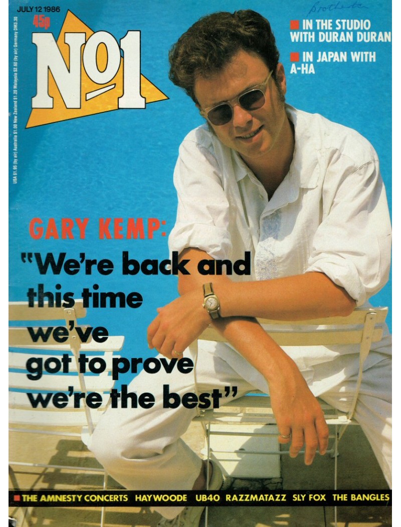 Number One Magazine - 1986 12/07/86 Gary Kemp Number One Magazine - 1986 12/07/86 Gary Kemp
