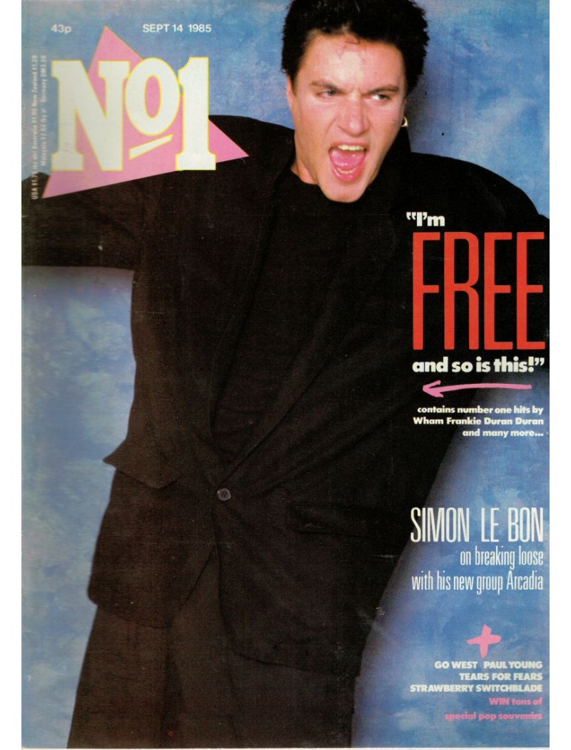 Number One Magazine - 1985 14/09/85 Simon Le Bon