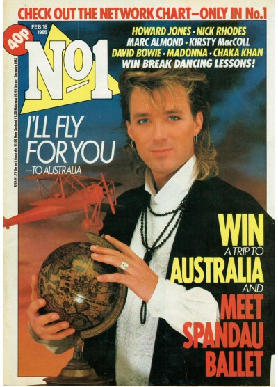 Number One Magazine - 1985 16/02/85 Martin Kemp
