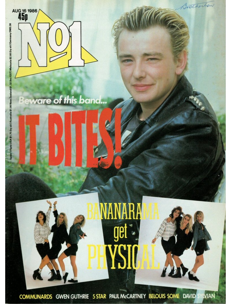 Number One Magazine 1986 16th August 1986 Francis Dunnery Five Star The Communards