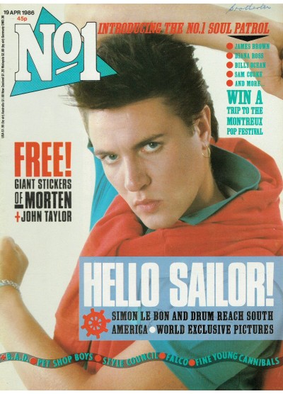 Number One Magazine - 1986 19/04/86 Simon Le Bon