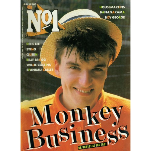 Number One Magazine 1986 19th July 1986 Dr Robert Blow Monkeys Samantha Fox Billy Bragg