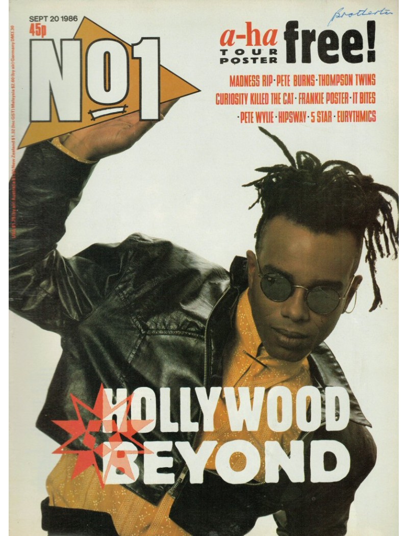 Number One Magazine - 1986 20/09/86 Hollywood Beyond