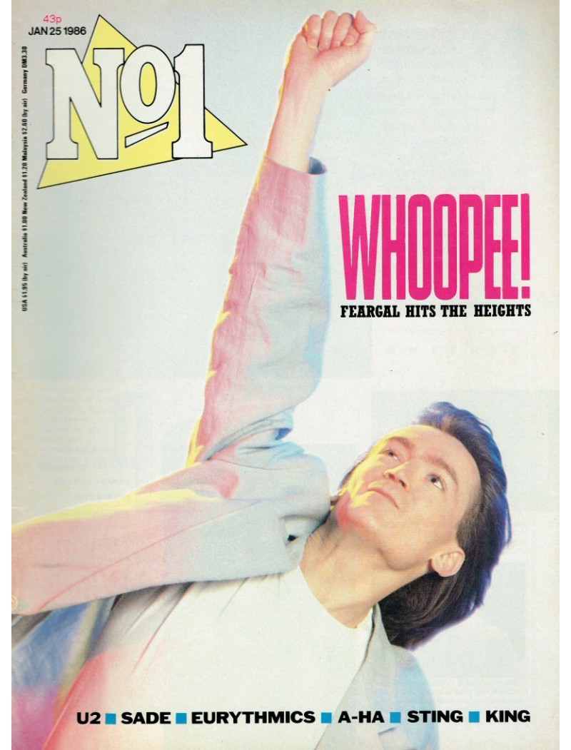 Number One Magazine - 1986 25/01/86 Feargal Sharkey