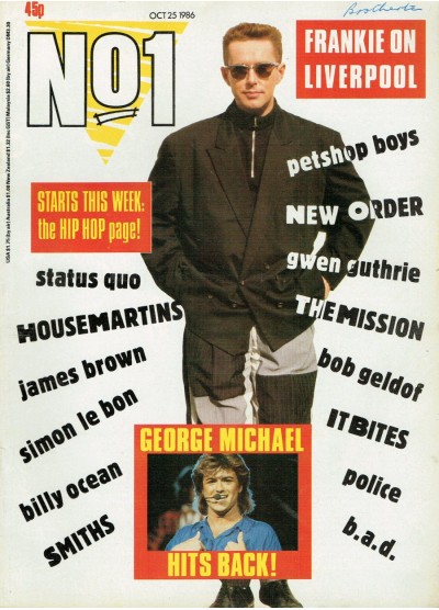 Number One Magazine - 1986 25/10/86 Frankie Goes to Hollywood