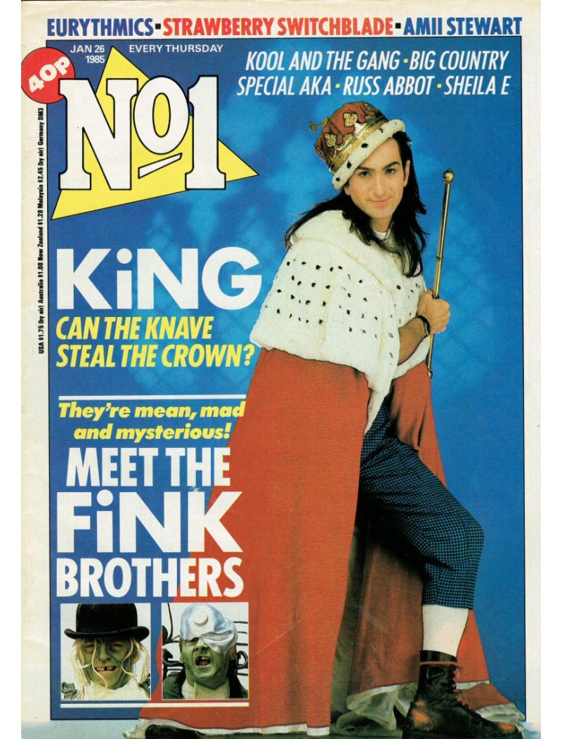 Number One Magazine - 1985 26/01/85 Paul King