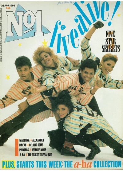 Number One Magazine - 1986 26/04/86 Five Star