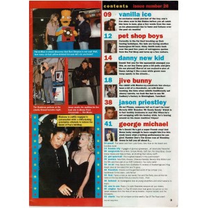 Number One Magazine 1991 30th March 1991 Vanilla Ice George Michael Jason Priestley