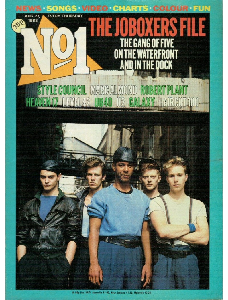 Number One Magazine - 1983 27/08/83 The Joboxers