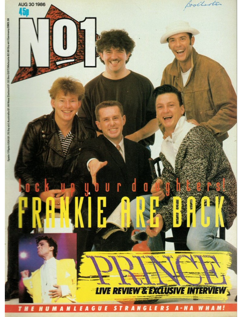 Number One Magazine - 1986 30/08/86 Frankie Goes to Hollywood