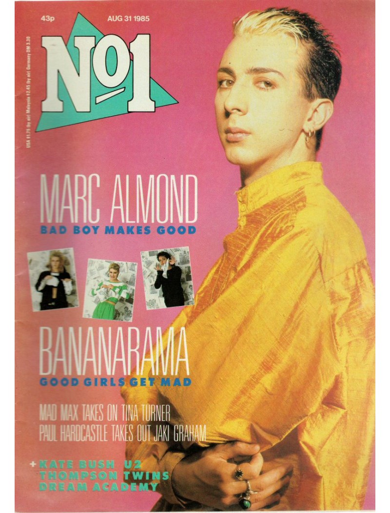 Number One Magazine - 1985 31/08/85 Marc Almond Number One Magazine - 1985 31/08/85 Marc Almond