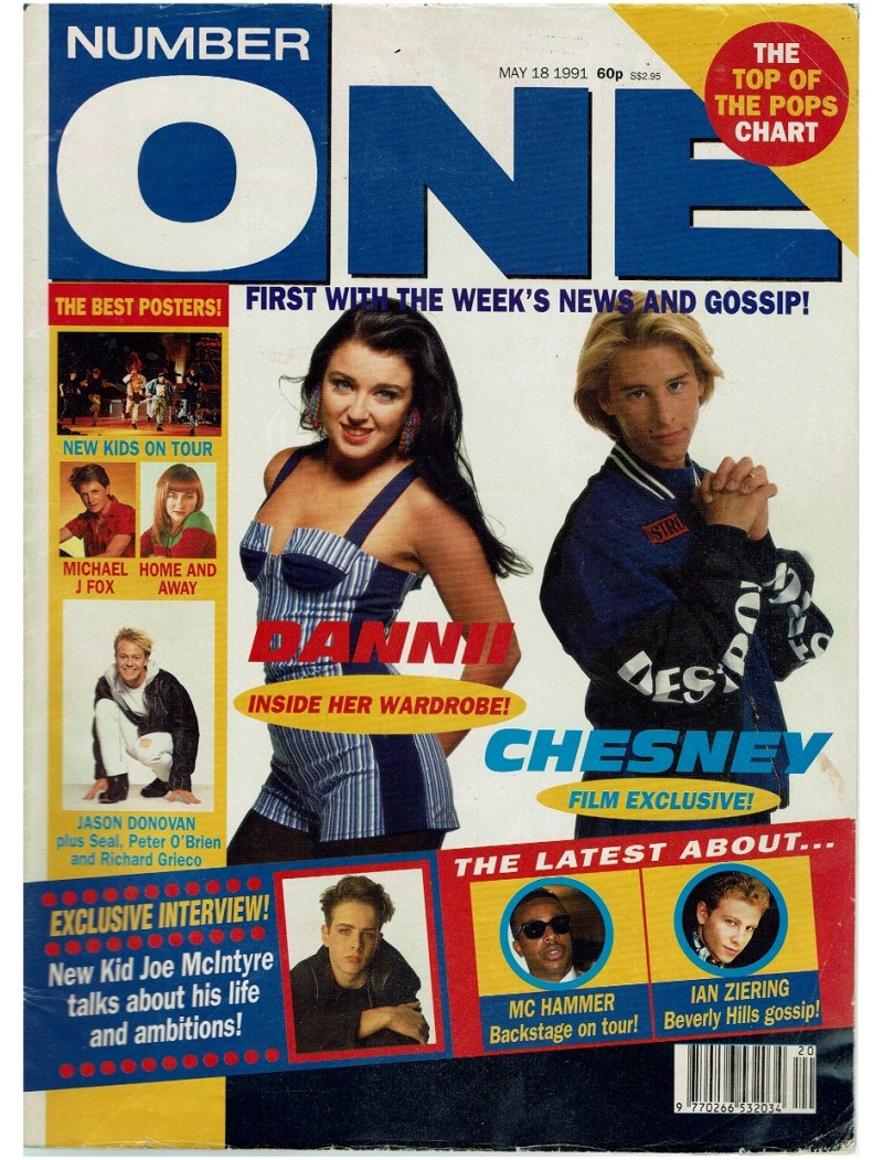 Number One Magazine 1991 18th May 1991 Dannii Minogue Chesney Hawkes Jason Donovan Samantha Janus