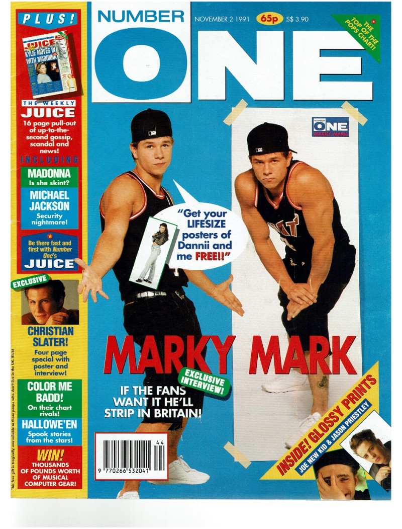 Number One Magazine 1991 2nd November 1991 Mark Wahlberg Dannii Minogue Sonia