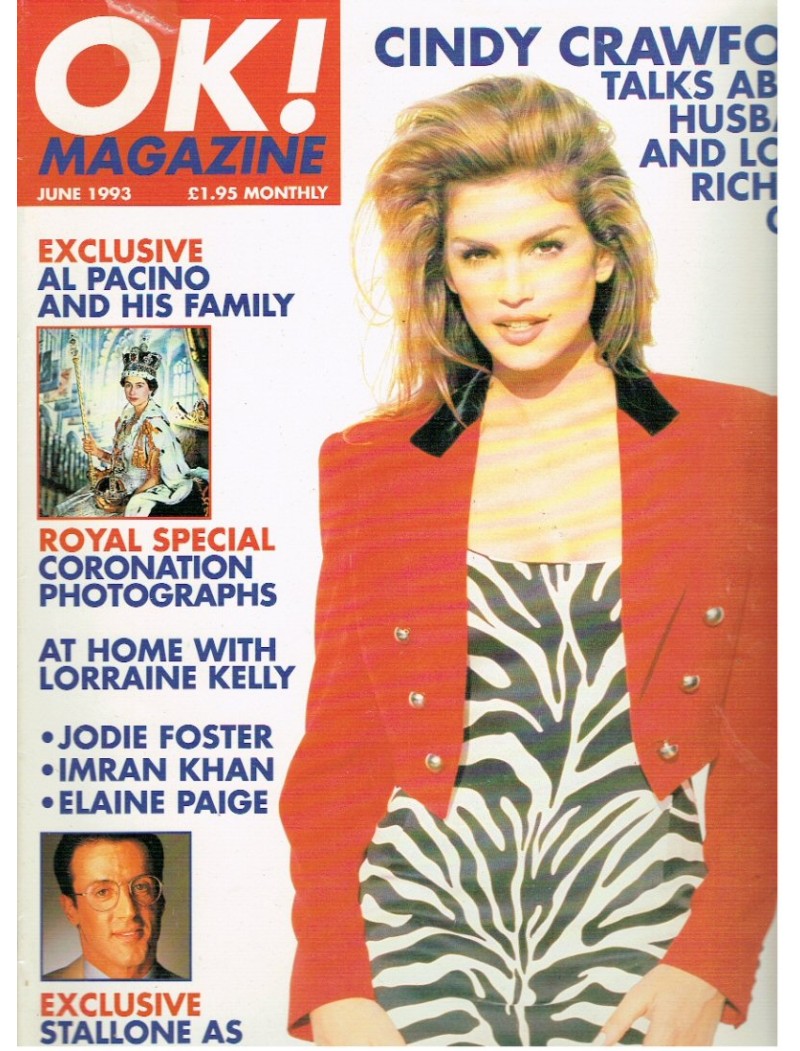 OK Magazine June 1993 Cindy Crawford