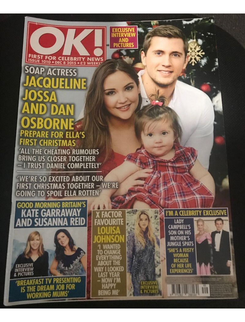 OK Magazine 1010 8th December 2015 Jacqueline Jossa Dan Osborne OK Magazine 1010 8th December 2015 Jacqueline Jossa Dan Osborne